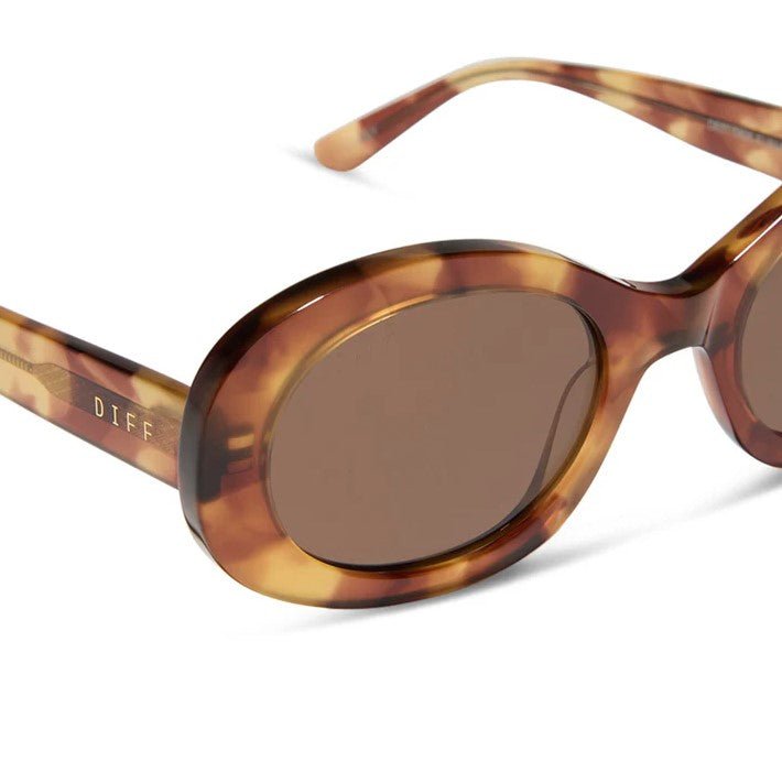 Lainey Sunglasses - Brown Fluer + Brown