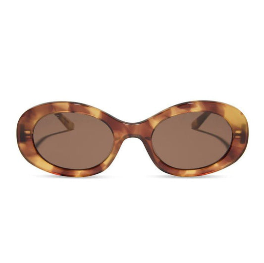 Lainey Sunglasses - Brown Fluer + Brown