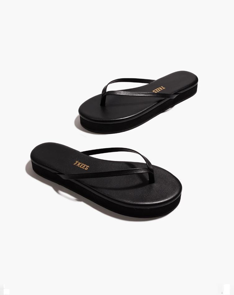 Platform Lily Flip Flop - Black