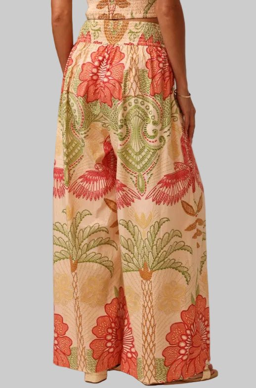 San Jose Pant - Stitchwork Hibiscus
