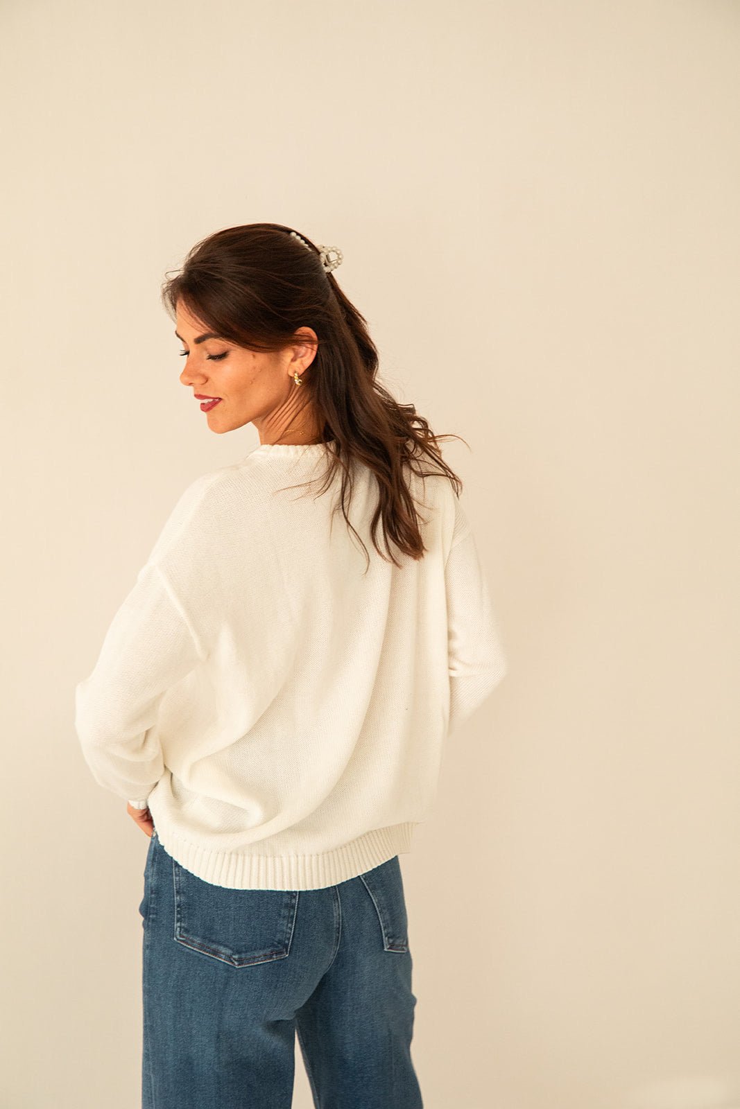 Vacay Sweater - White Coral