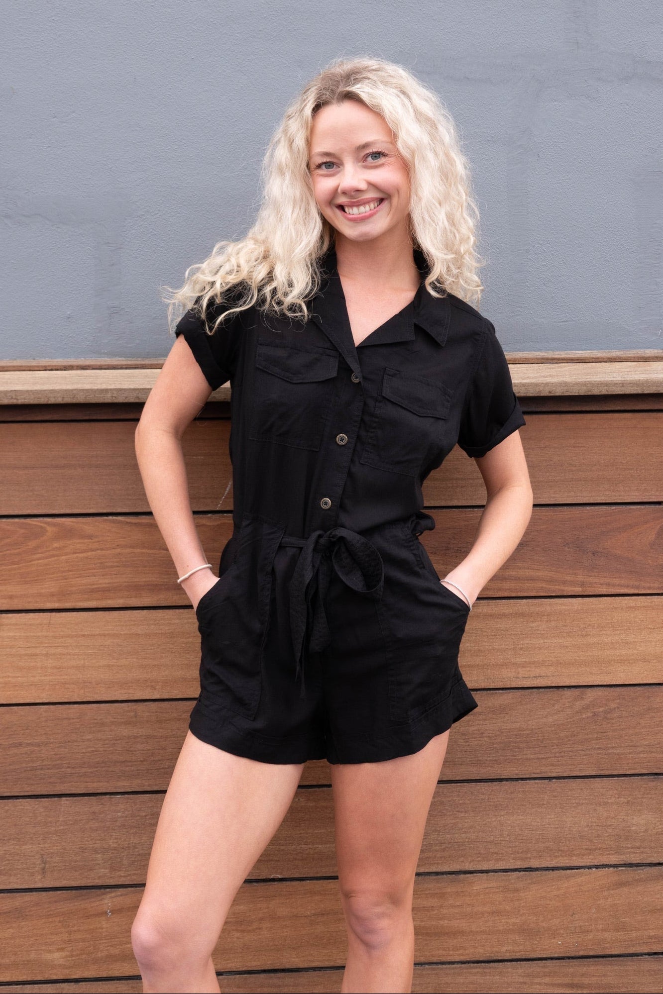 Zuri Romper - Black