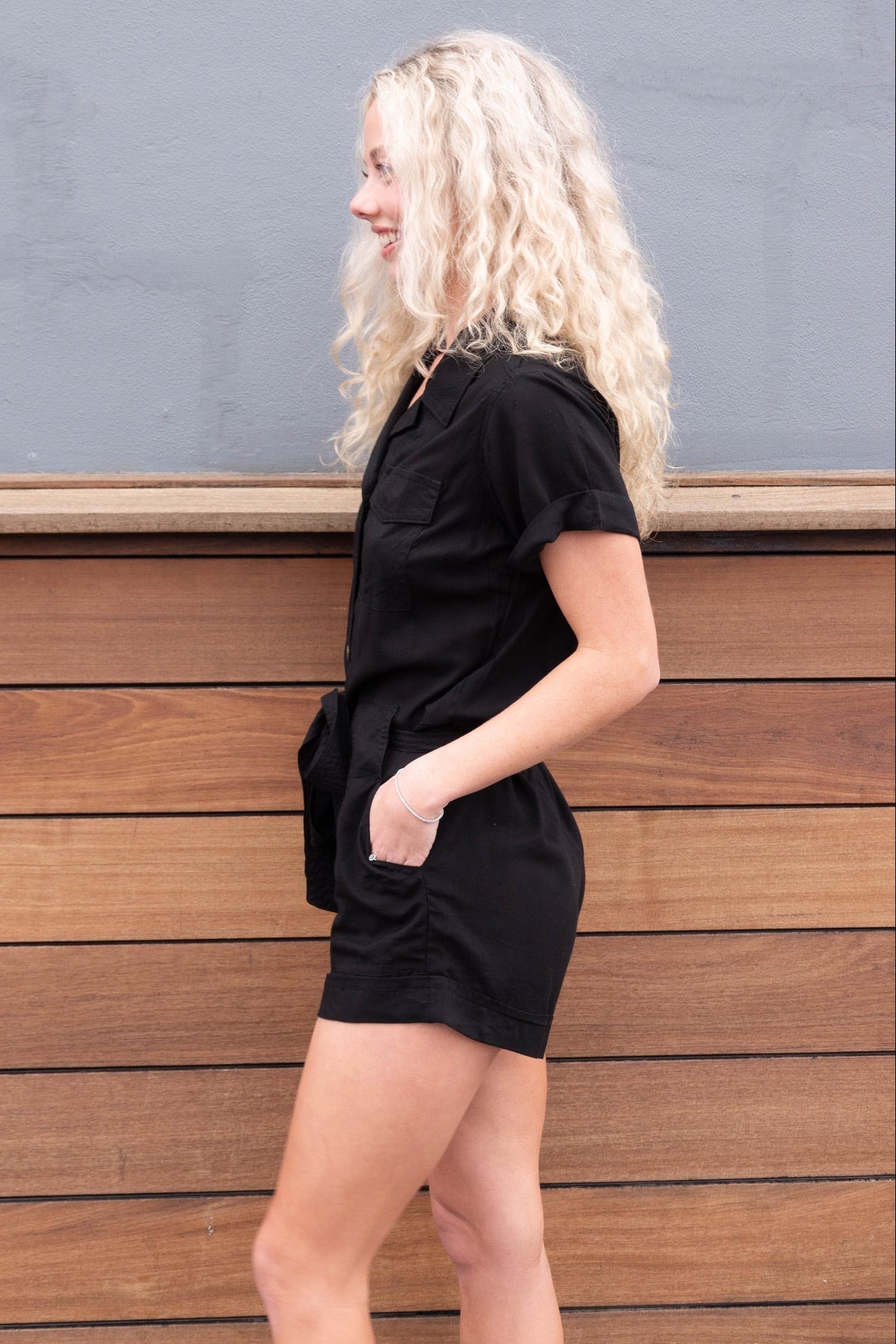 Zuri Romper - Black