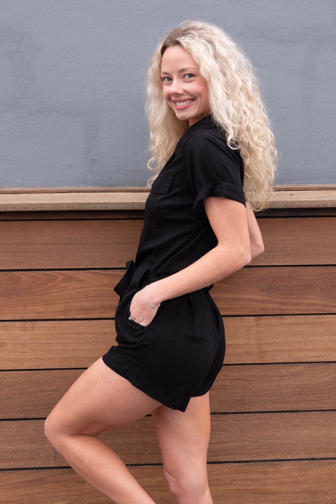Zuri Romper - Black