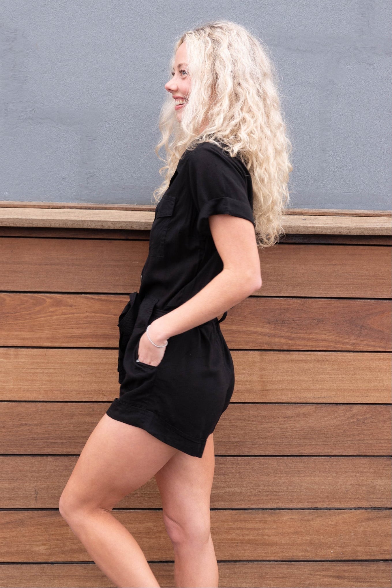 Zuri Romper - Black